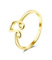 Music Note Silver Ring NSR-846